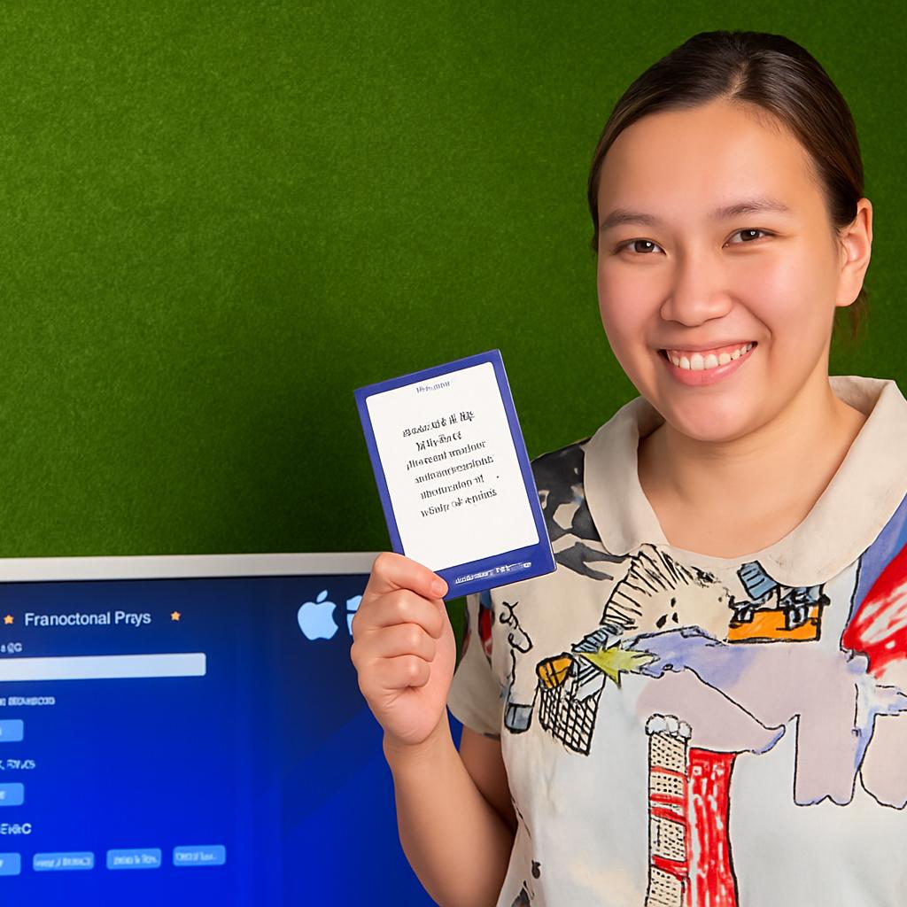 Young Emirati guest using AI Poem Generator kiosk in Dubai, creating personalized Arabic or English poem with instant printout and event branding